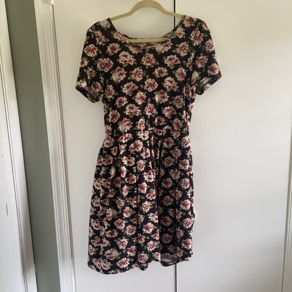 Island London Black Floral Dress